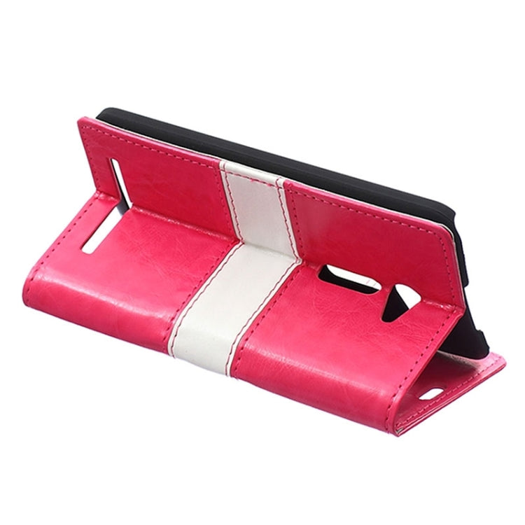 Crazy Horse Texture Color Matching Flip Leather Case with Holder & Card Slots & Wallet for ASUS ZenFone 2