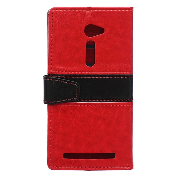 Crazy Horse Texture Color Matching Flip Leather Case with Holder & Card Slots & Wallet for ASUS ZenFone 2