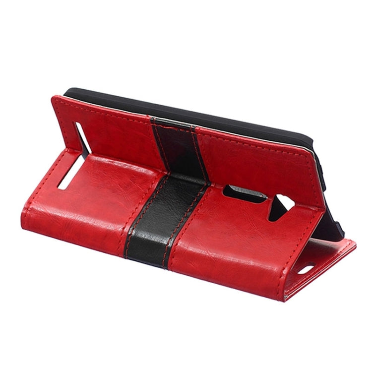 Crazy Horse Texture Color Matching Flip Leather Case with Holder & Card Slots & Wallet for ASUS ZenFone 2