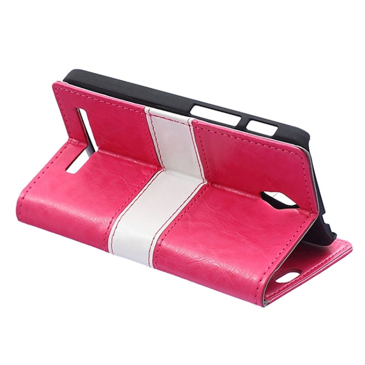 Crazy Horse Texture Color Matching Flip Leather Case with Holder & Card Slots & Wallet for ASUS Zenfone C / ZC451CG