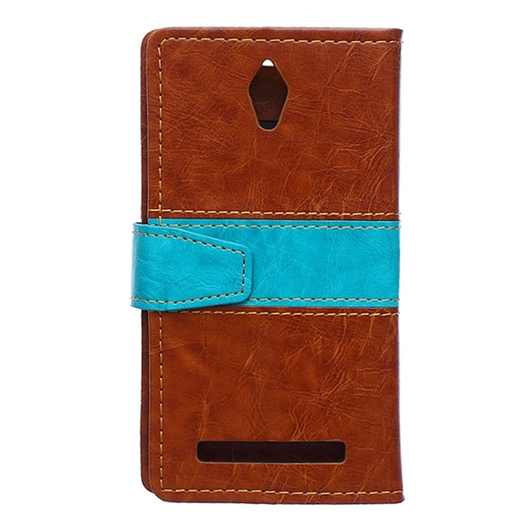 Crazy Horse Texture Color Matching Flip Leather Case with Holder & Card Slots & Wallet for ASUS Zenfone C / ZC451CG