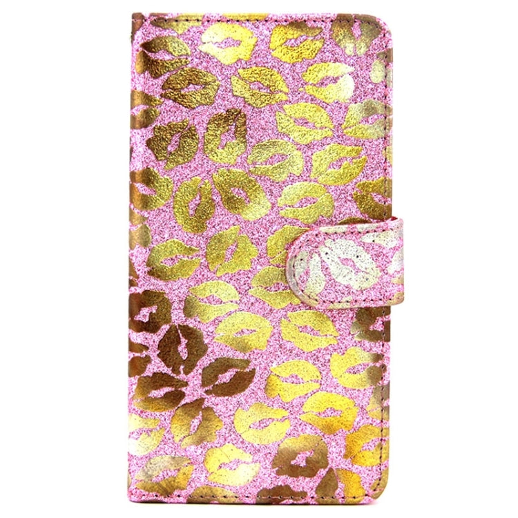 5.5 Inch Lips Pattern Leather Case with Holder & Card Slots & Wallet for Asus Zenfone 2 / ZE550ML / ZE551ML