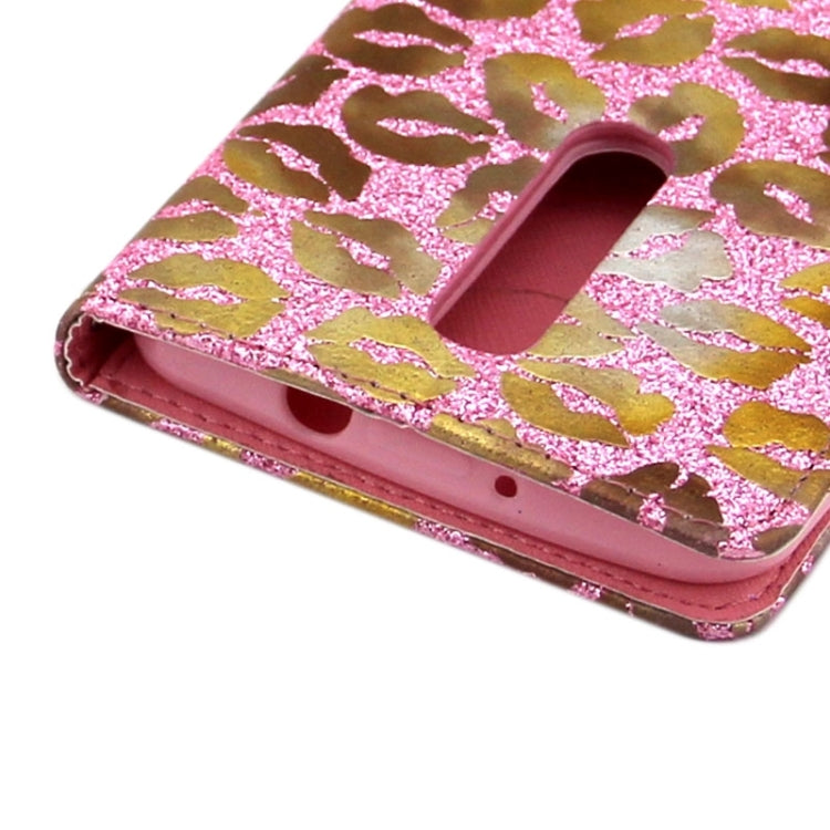 5.5 Inch Lips Pattern Leather Case with Holder & Card Slots & Wallet for Asus Zenfone 2 / ZE550ML / ZE551ML