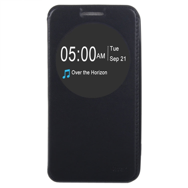 5.5 Inch Crazy Horse Texture Leather Case with Holder & Card Slot & Caller ID Display Window for Asus Zenfone 2 / ZE550ML / ZE551ML