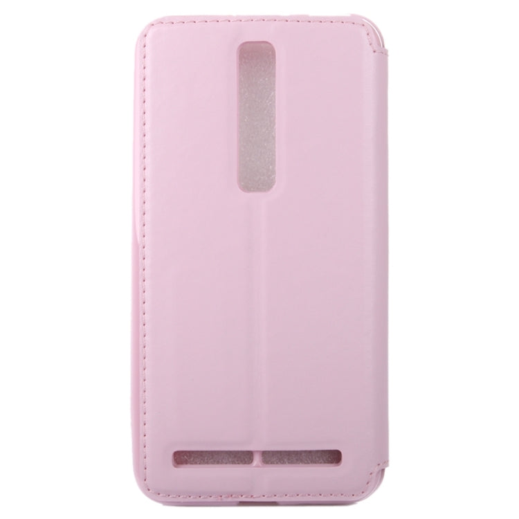 5.5 Inch Crazy Horse Texture Leather Case with Holder & Card Slot & Caller ID Display Window for Asus Zenfone 2 / ZE550ML / ZE551ML