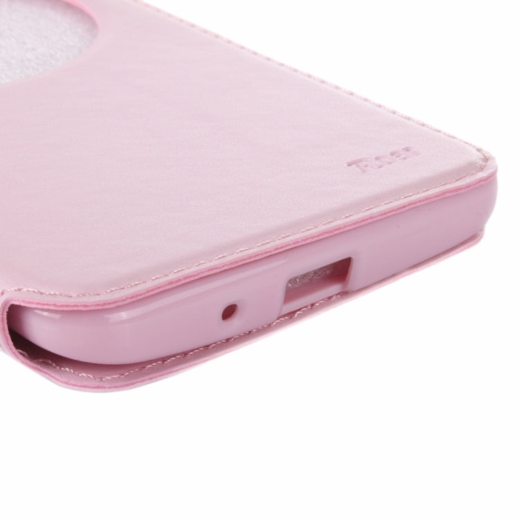 5.5 Inch Crazy Horse Texture Leather Case with Holder & Card Slot & Caller ID Display Window for Asus Zenfone 2 / ZE550ML / ZE551ML