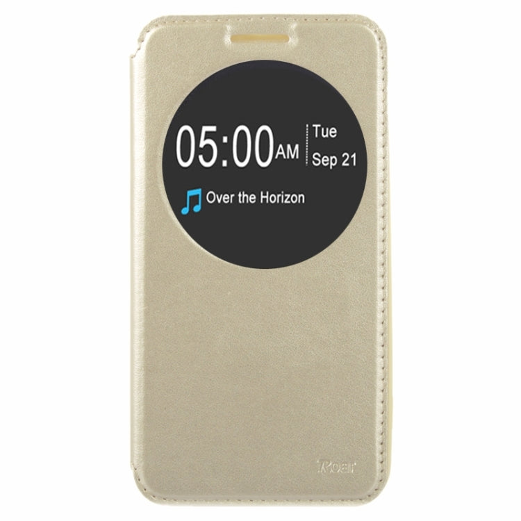 5.5 Inch Crazy Horse Texture Leather Case with Holder & Card Slot & Caller ID Display Window for Asus Zenfone 2 / ZE550ML / ZE551ML