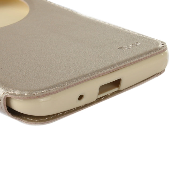 5.5 Inch Crazy Horse Texture Leather Case with Holder & Card Slot & Caller ID Display Window for Asus Zenfone 2 / ZE550ML / ZE551ML