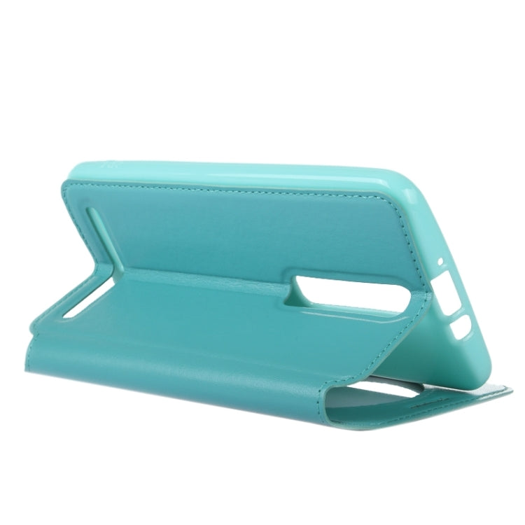 5.5 Inch Crazy Horse Texture Leather Case with Holder & Card Slot & Caller ID Display Window for Asus Zenfone 2 / ZE550ML / ZE551ML