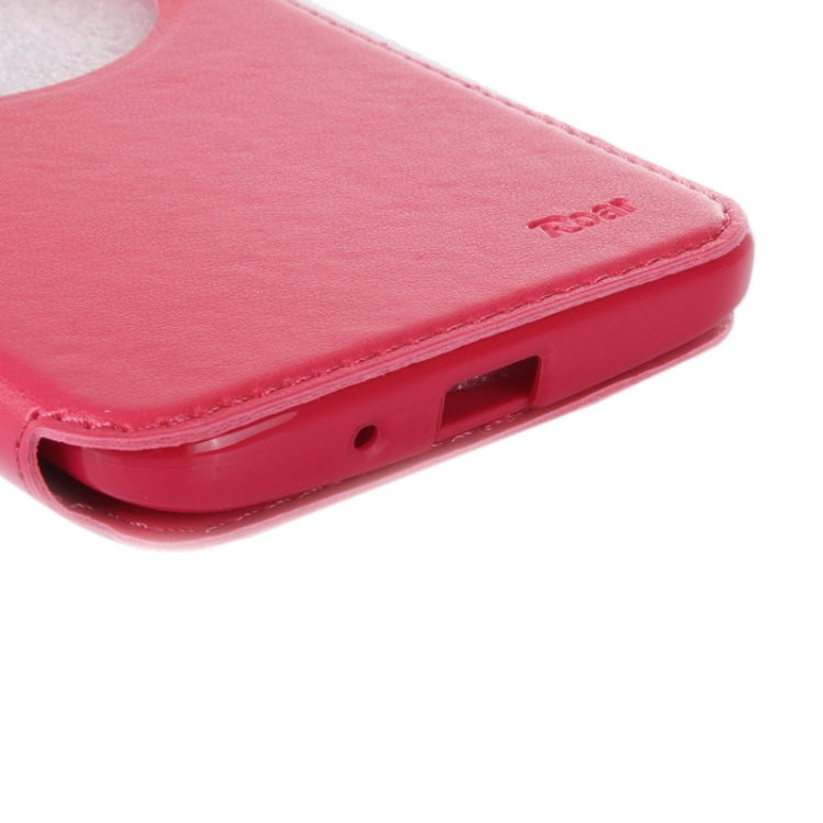 5.5 Inch Crazy Horse Texture Leather Case with Holder & Card Slot & Caller ID Display Window for Asus Zenfone 2 / ZE550ML / ZE551ML