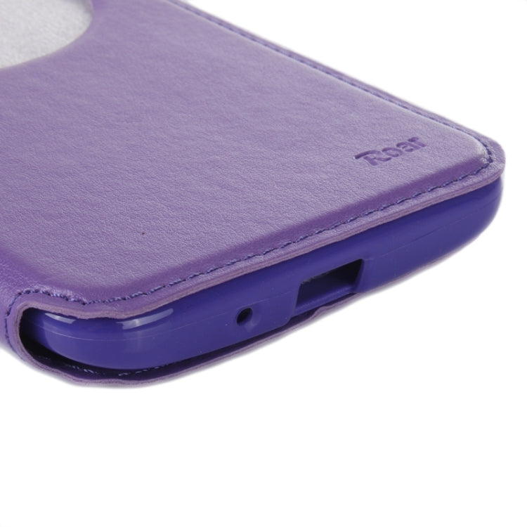 5.5 Inch Crazy Horse Texture Leather Case with Holder & Card Slot & Caller ID Display Window for Asus Zenfone 2 / ZE550ML / ZE551ML