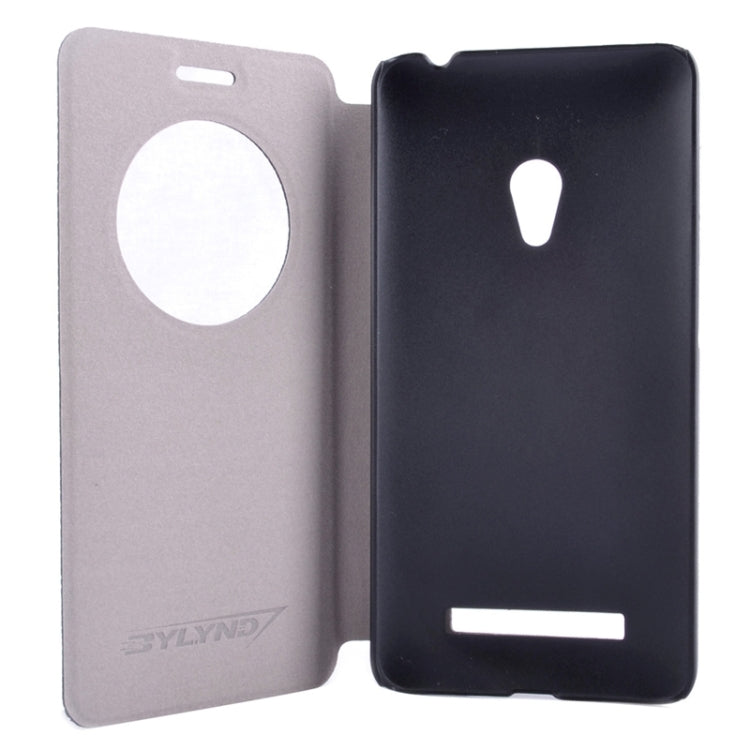 Horizontal Flip Litchi Texture Leather Case with Holder & Caller ID Display for ASUS ZenFone 5