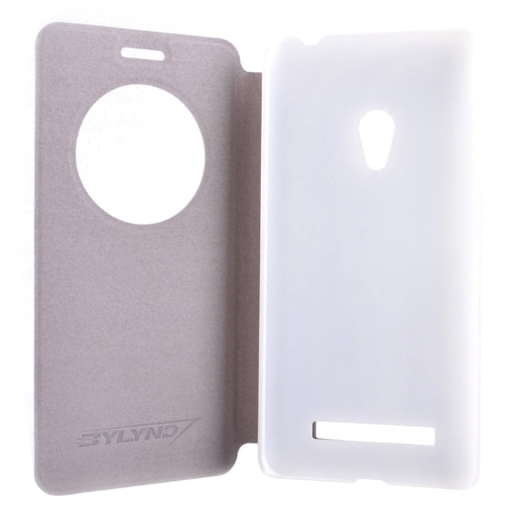 Horizontal Flip Litchi Texture Leather Case with Holder & Caller ID Display for ASUS ZenFone 5