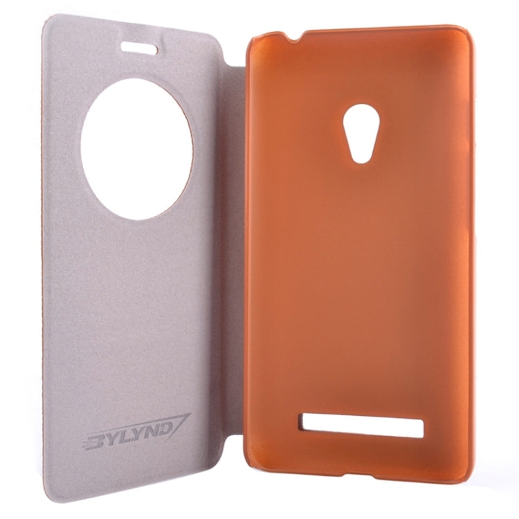 Horizontal Flip Litchi Texture Leather Case with Holder & Caller ID Display for ASUS ZenFone 5