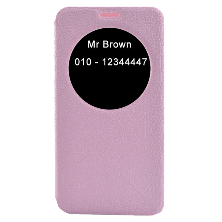 5.5 Inch Horizontal Flip Litchi Texture Leather Case with Holder & Caller ID Display for Asus Zenfone 2 / ZE550ML
