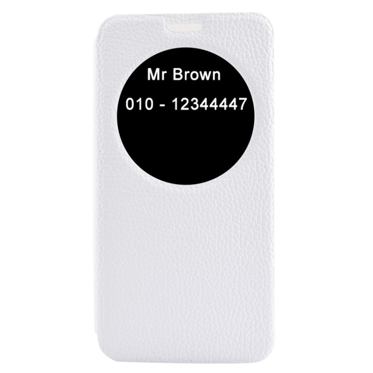 5.5 Inch Horizontal Flip Litchi Texture Leather Case with Holder & Caller ID Display for Asus Zenfone 2 / ZE550ML