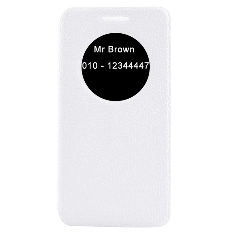Horizontal Flip Litchi Texture Leather Case with Holder & Caller ID Display for ASUS ZenFone 6