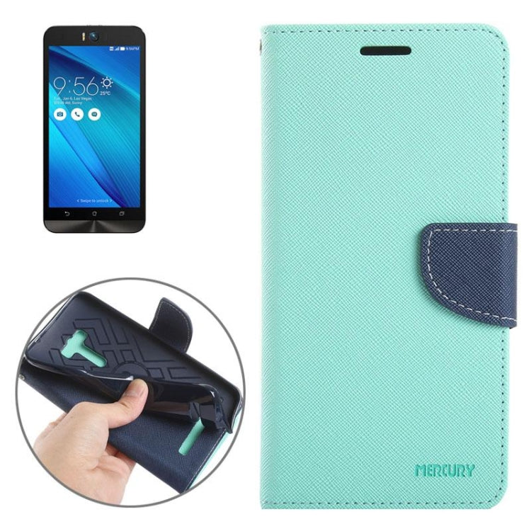Color Matching Cross Texture Horizontal Flip Leather Case with Holder & Card Slots & Wallet for Asus Zenfone Selfie / ZD551KL