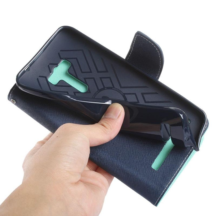 Color Matching Cross Texture Horizontal Flip Leather Case with Holder & Card Slots & Wallet for Asus Zenfone Selfie / ZD551KL