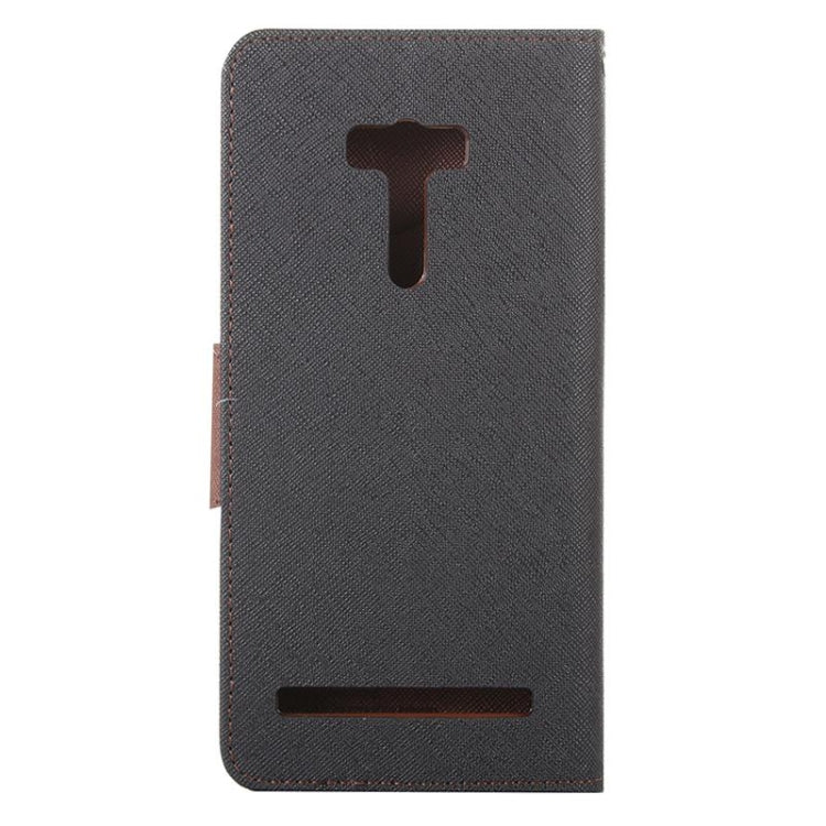 Color Matching Cross Texture Horizontal Flip Leather Case with Holder & Card Slots & Wallet for Asus Zenfone Selfie / ZD551KL
