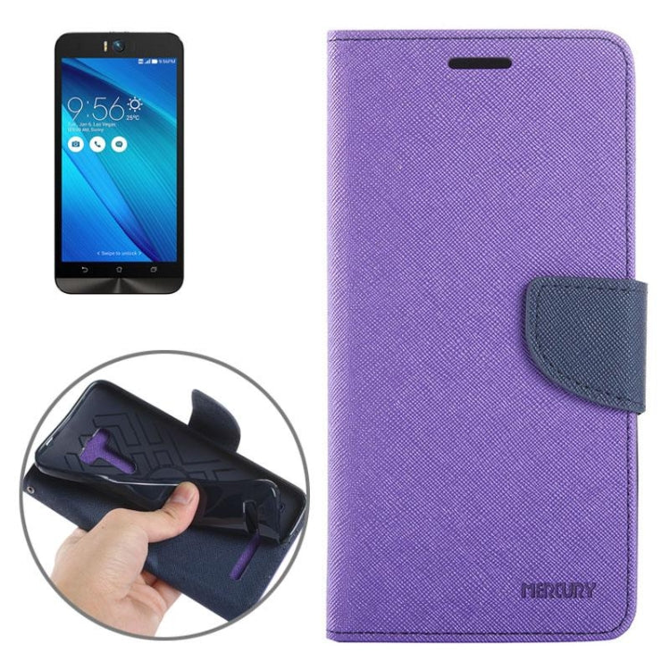 Color Matching Cross Texture Horizontal Flip Leather Case with Holder & Card Slots & Wallet for Asus Zenfone Selfie / ZD551KL