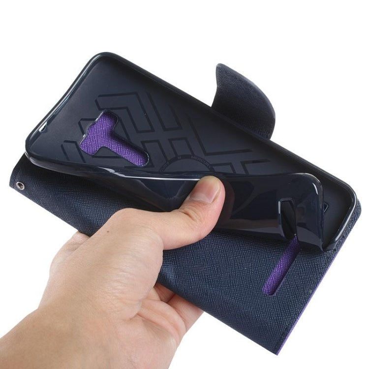 Color Matching Cross Texture Horizontal Flip Leather Case with Holder & Card Slots & Wallet for Asus Zenfone Selfie / ZD551KL