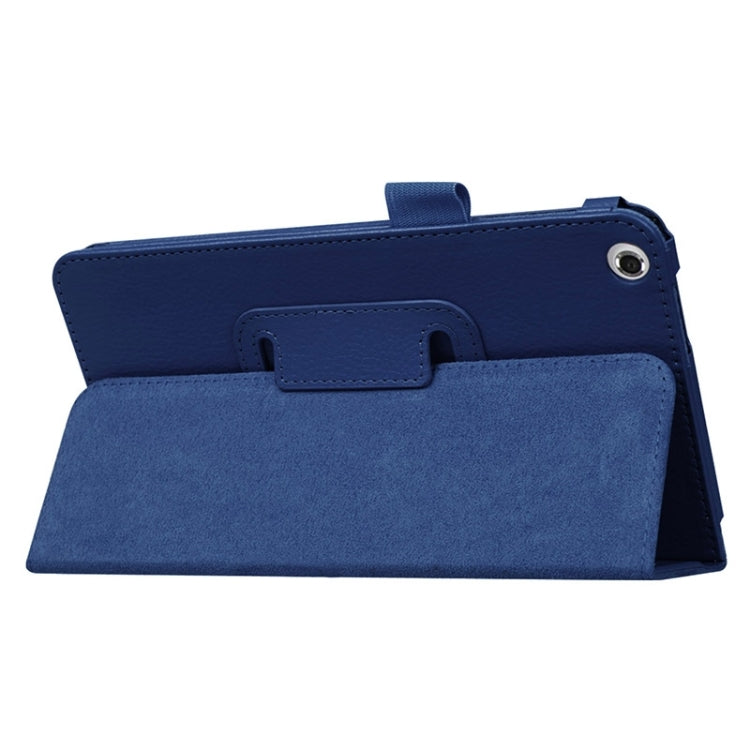 Litchi Texture Leather Case with Two-Folding Holder for Asus Fonepad 7 / FE171MG