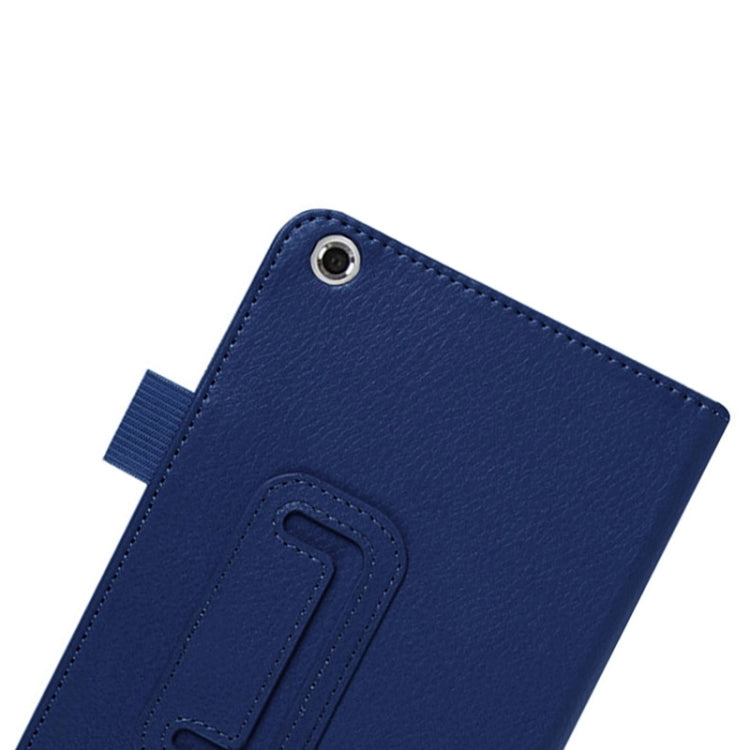 Litchi Texture Leather Case with Two-Folding Holder for Asus Fonepad 7 / FE171MG