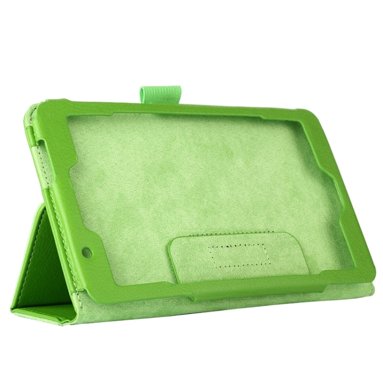 Litchi Texture Leather Case with Two-Folding Holder for Asus Fonepad 7 / FE171MG