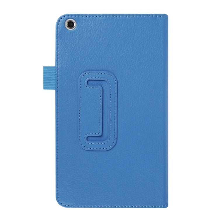 Litchi Texture Leather Case with Two-Folding Holder for Asus Fonepad 7 / FE171MG
