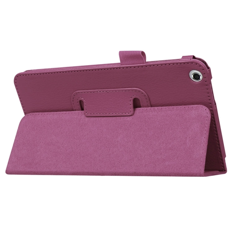 Litchi Texture Leather Case with Two-Folding Holder for Asus Fonepad 7 / FE171MG