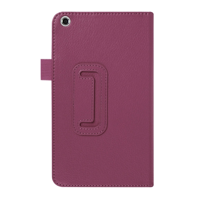 Litchi Texture Leather Case with Two-Folding Holder for Asus Fonepad 7 / FE171MG