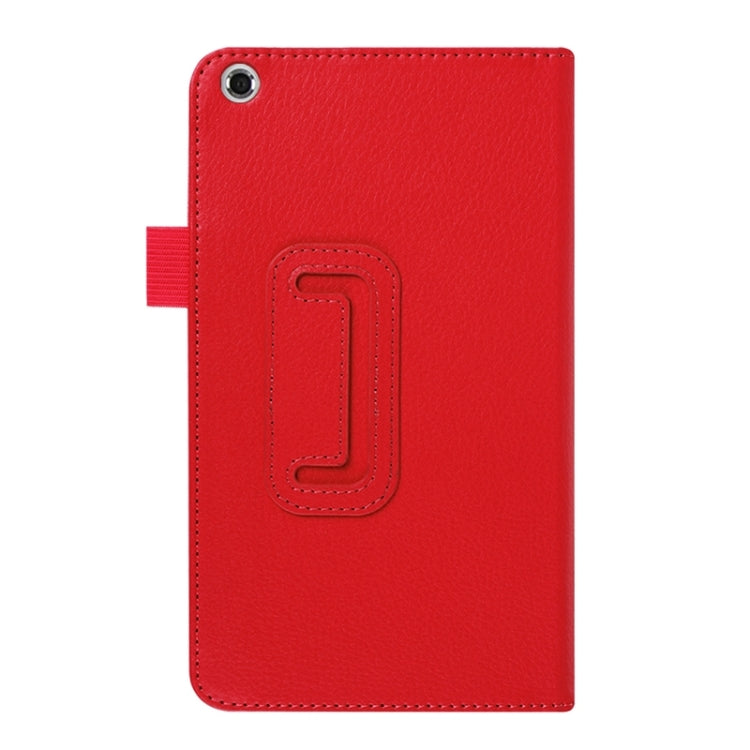 Litchi Texture Leather Case with Two-Folding Holder for Asus Fonepad 7 / FE171MG