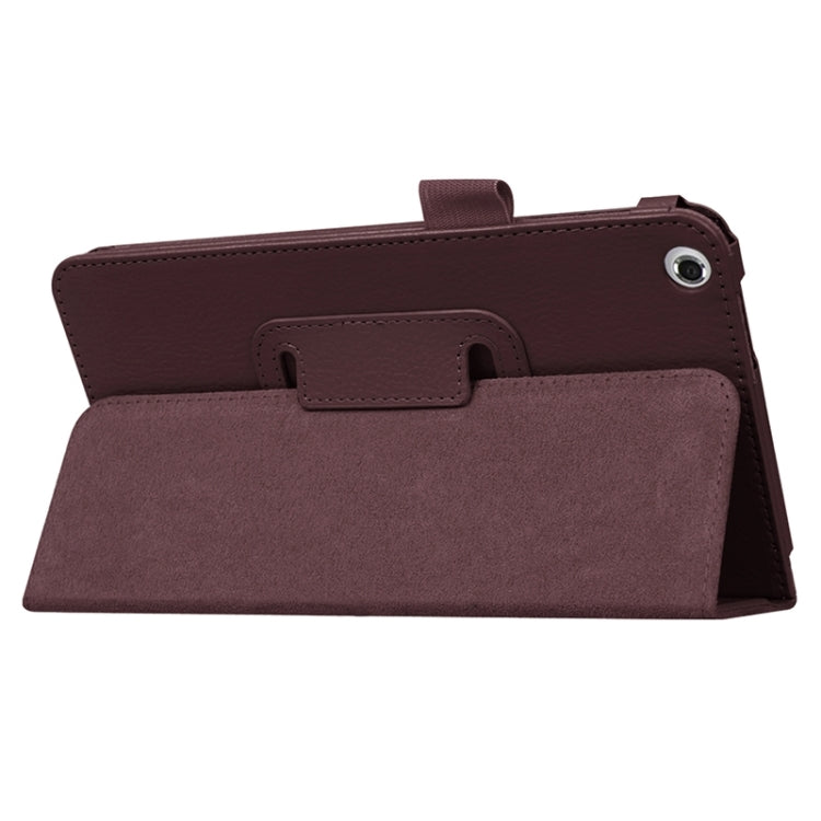 Litchi Texture Leather Case with Two-Folding Holder for Asus Fonepad 7 / FE171MG