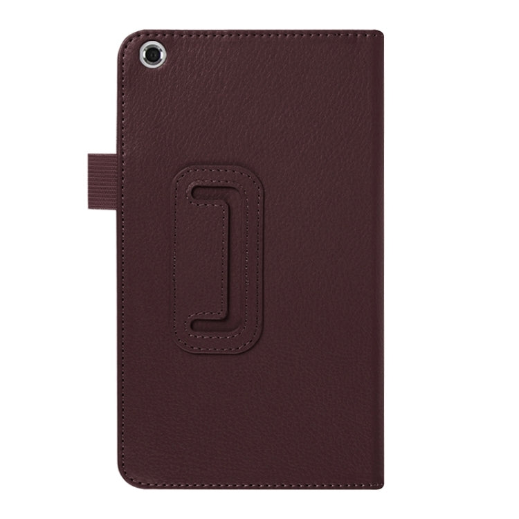 Litchi Texture Leather Case with Two-Folding Holder for Asus Fonepad 7 / FE171MG