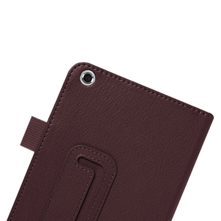 Litchi Texture Leather Case with Two-Folding Holder for Asus Fonepad 7 / FE171MG