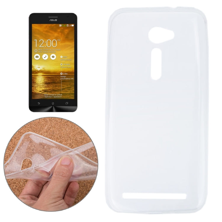 0.75mm Ultra-thin Transparent TPU Protective Case for ASUS Zenfone 2 / ZE500CL