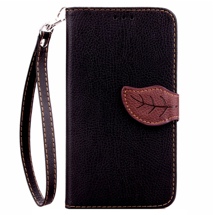 Leaf Magnetic Snap Litchi Texture Horizontal Flip Leather Case with Card Slots & Wallet & Holder & Lanyard for Asus Zenfone 2 ZE550ML / ZE551ML