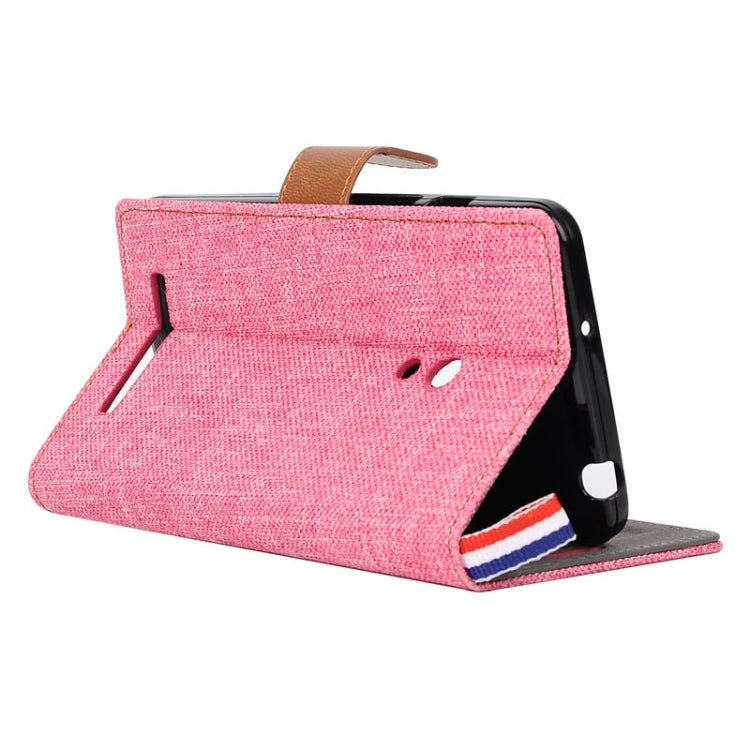 Denim Texture Horizontal Flip Leather Case with Card Slots & Holder & Lanyard for ASUS Zenfone 5 / A500CG / A501CG / A500KL / A502CG