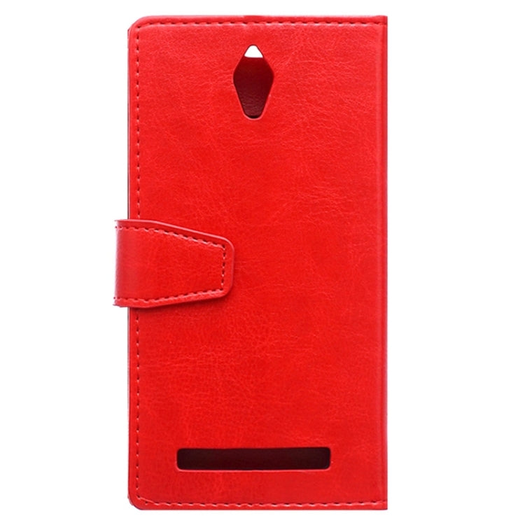 Crazy Horse Texture Horizontal Flip Solid Color Magnetic Buckle Leather Case with Holder & Card Slots & Wallet for ASUS Zenfone C / ZC451CG