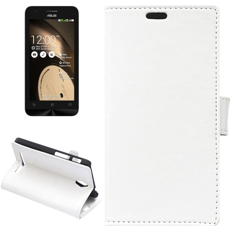 Crazy Horse Texture Horizontal Flip Solid Color Magnetic Buckle Leather Case with Holder & Card Slots & Wallet for ASUS Zenfone C / ZC451CG