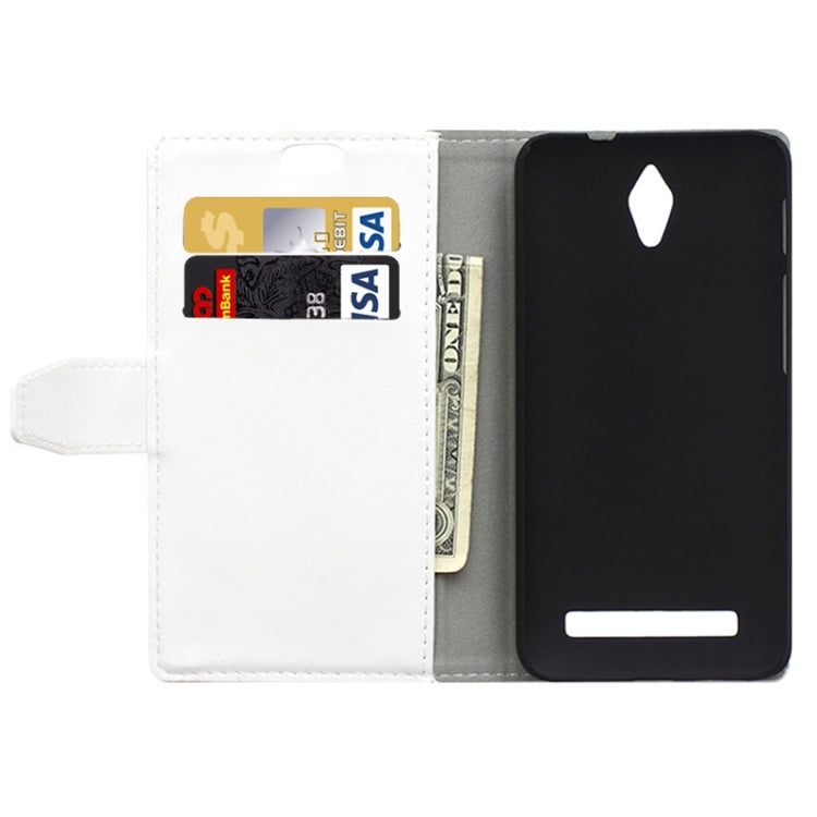 Crazy Horse Texture Horizontal Flip Solid Color Magnetic Buckle Leather Case with Holder & Card Slots & Wallet for ASUS Zenfone C / ZC451CG