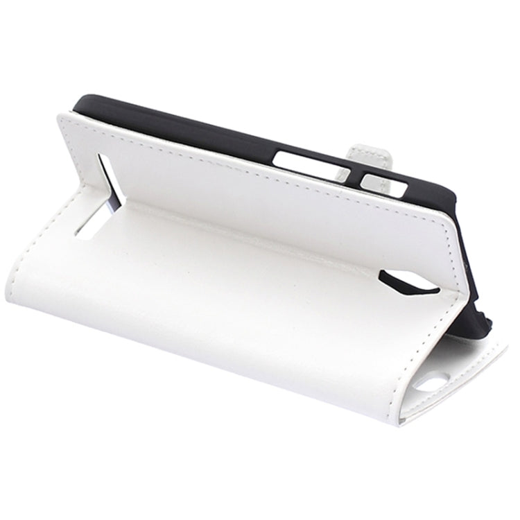 Crazy Horse Texture Horizontal Flip Solid Color Magnetic Buckle Leather Case with Holder & Card Slots & Wallet for ASUS Zenfone C / ZC451CG