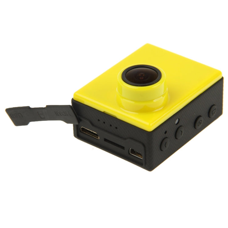 Full HD 1080P H.264 1.5 inch LCD Sports Camcorder with Waterproof Case, 8.0 Mega CMOS Sensor, Support TF Card, 150 Degree Wide Viewing Angle, 30m Waterproof, F28 (Yellow)