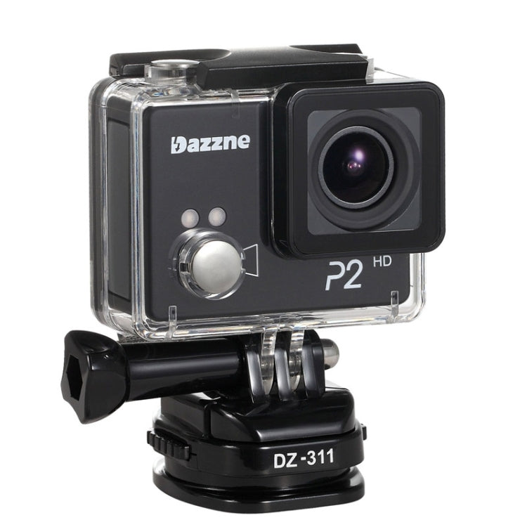 Dazzne P2 Waterproof Action Sports Camera, 2.0 Inch TFT Screen, Support HD 1080P(Black)
