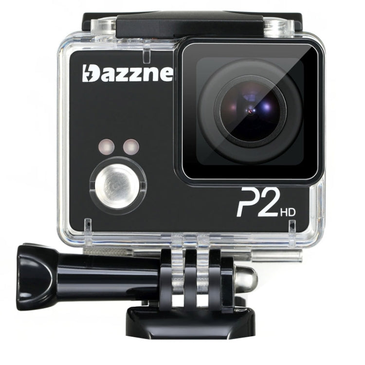 Dazzne P2 Waterproof Action Sports Camera, 2.0 Inch TFT Screen, Support HD 1080P(Black)