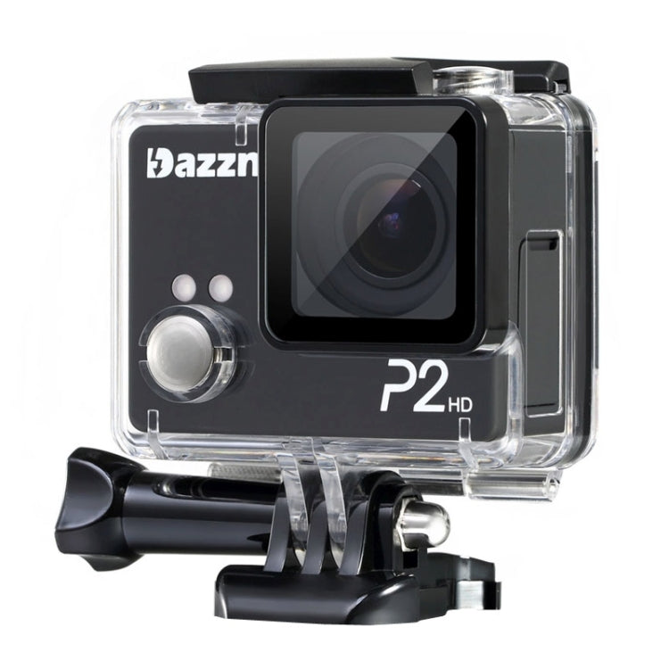 Dazzne P2 Waterproof Action Sports Camera, 2.0 Inch TFT Screen, Support HD 1080P(Black)