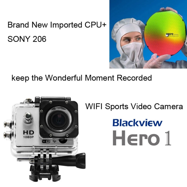 Blackview Hero 1 WIFI 2.0 inch HD LCD Screen Sports Video Camera, AMB A7LS75 Chipset, Support Microphone, AV-OUT, HDMI Output
