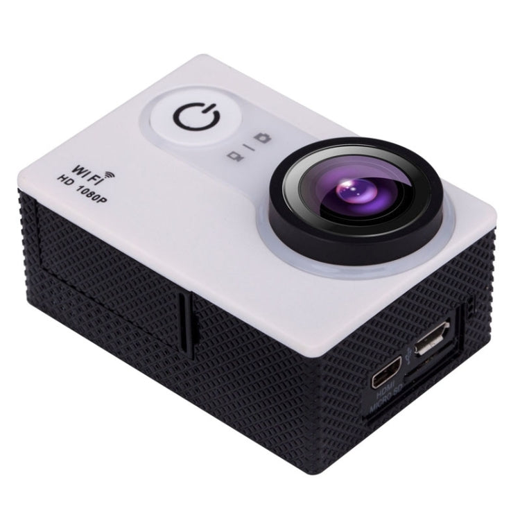 UC1 2.0 inch LTPS Screen Sports Video Camera, Support WiFi, 170 Degrees Wide Angel, HDMI Output(White)
