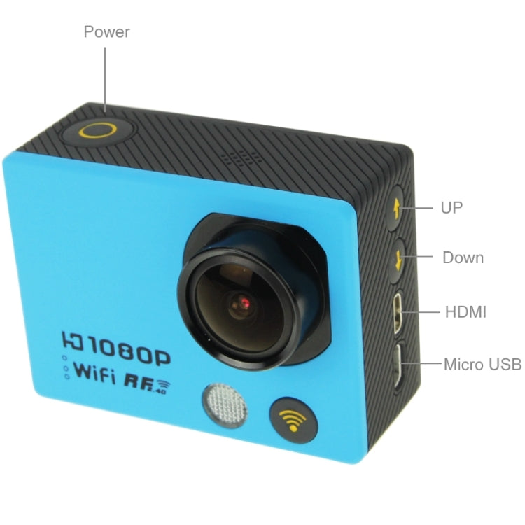 AT300 Full HD 1080P 2.0 inch LCD Screen WiFi Edition Sports Camera with 2.4GHz Remote Cotrol, 160 Degree Wide Angle View Lens, Waterproof Lever: IP65